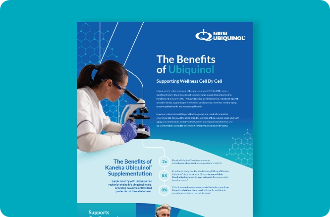Kaneka Nutrients infographic: The Benefits of Ubiquinol